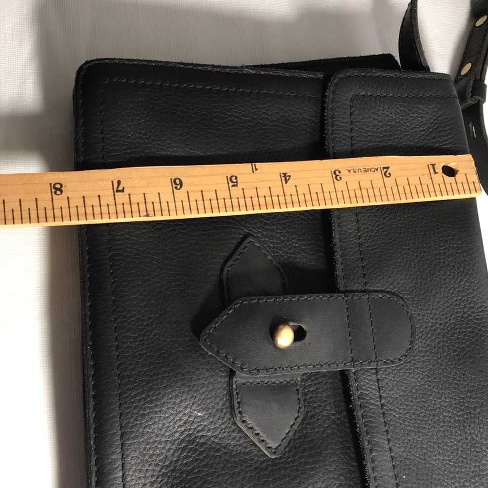 Madewell The Sketchbook Black Leather Bag Clutch Combo Purse - Picture 8 of 8